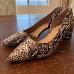 NIC+ZOE Vida Pump, Natural Snake Print